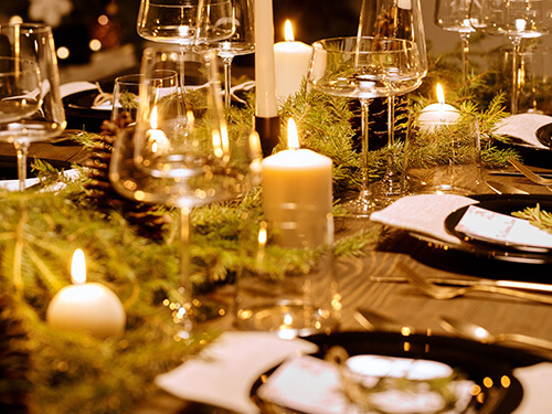 kerstmis tafel